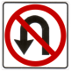 U-turn is prohibited.