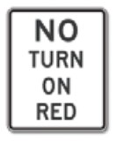 Do not turn during the red light.