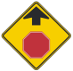 Stop sign ahead (advance warning)