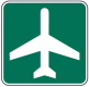 General information sign for an airport.