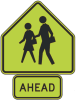 School advance warning, you are entering a school zone.