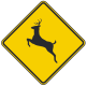 Deer crossing ahead.